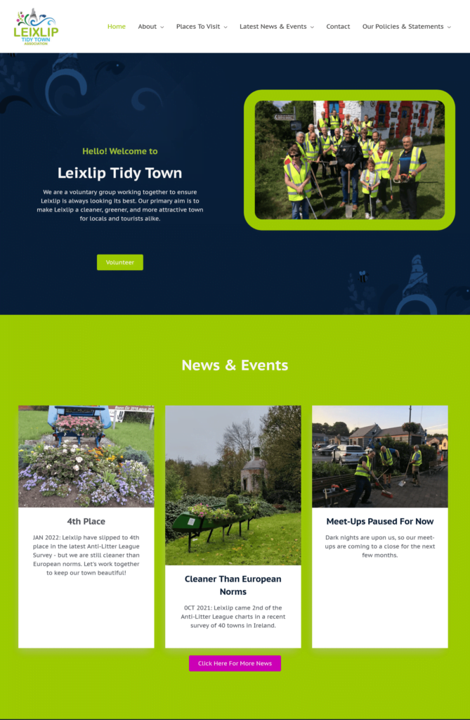 Leixlip Tidy Town Website
